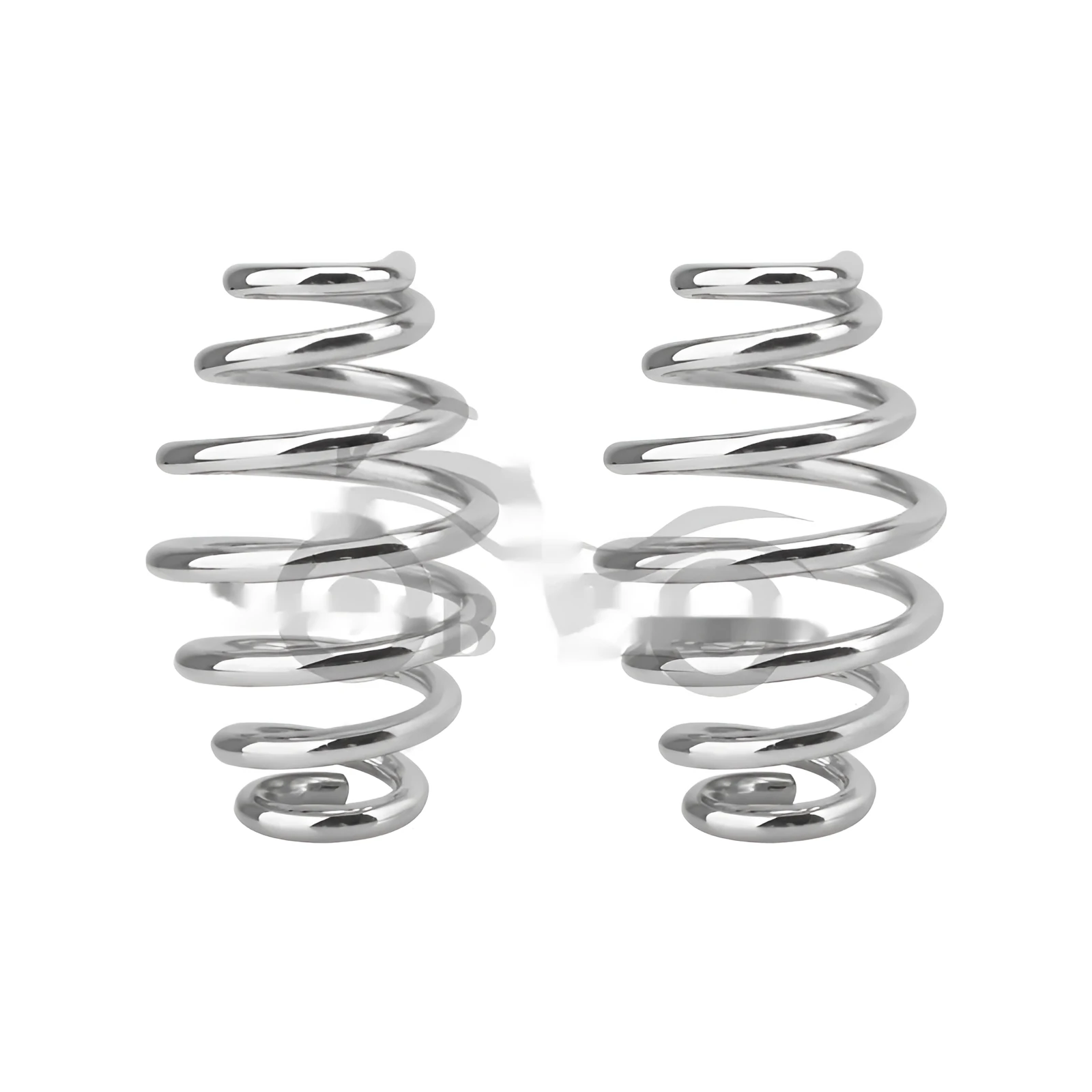 Metal electroplated motorcycle seat cushion spring clip in long round silver option