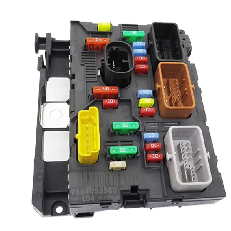 Black engine compartment fuse box for Peugeot Citroen 307 206 207 308 408 models