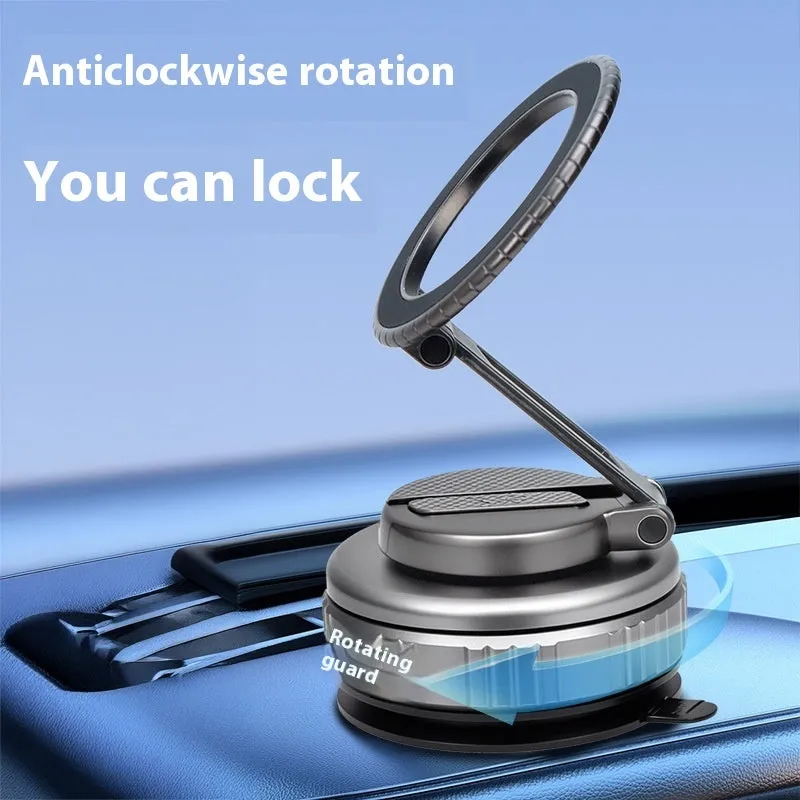 G712 three-axis magnetic suction on-board bracket in silver with 15W wireless charging