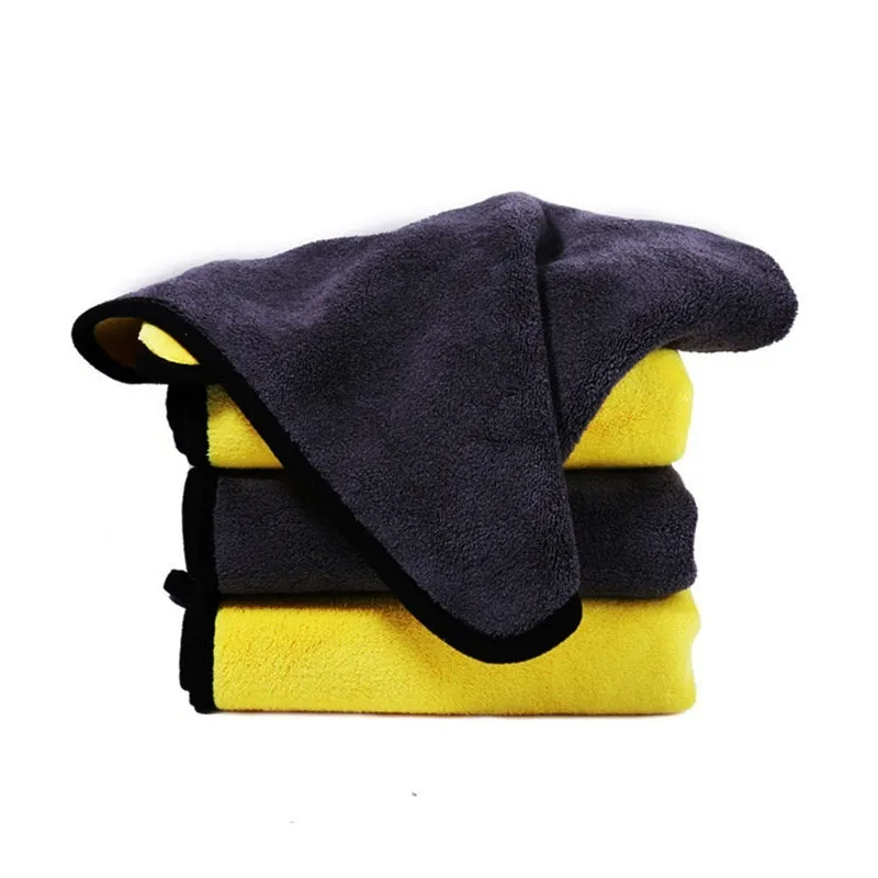 Special absorbent lint-free coral fleece car wash towel in 30x30cm size