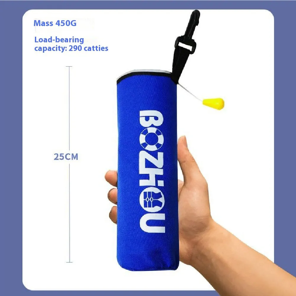 Automatic inflatable life jacket in orange with gas cylinder and 600D Oxford cloth construction for fishing and car use