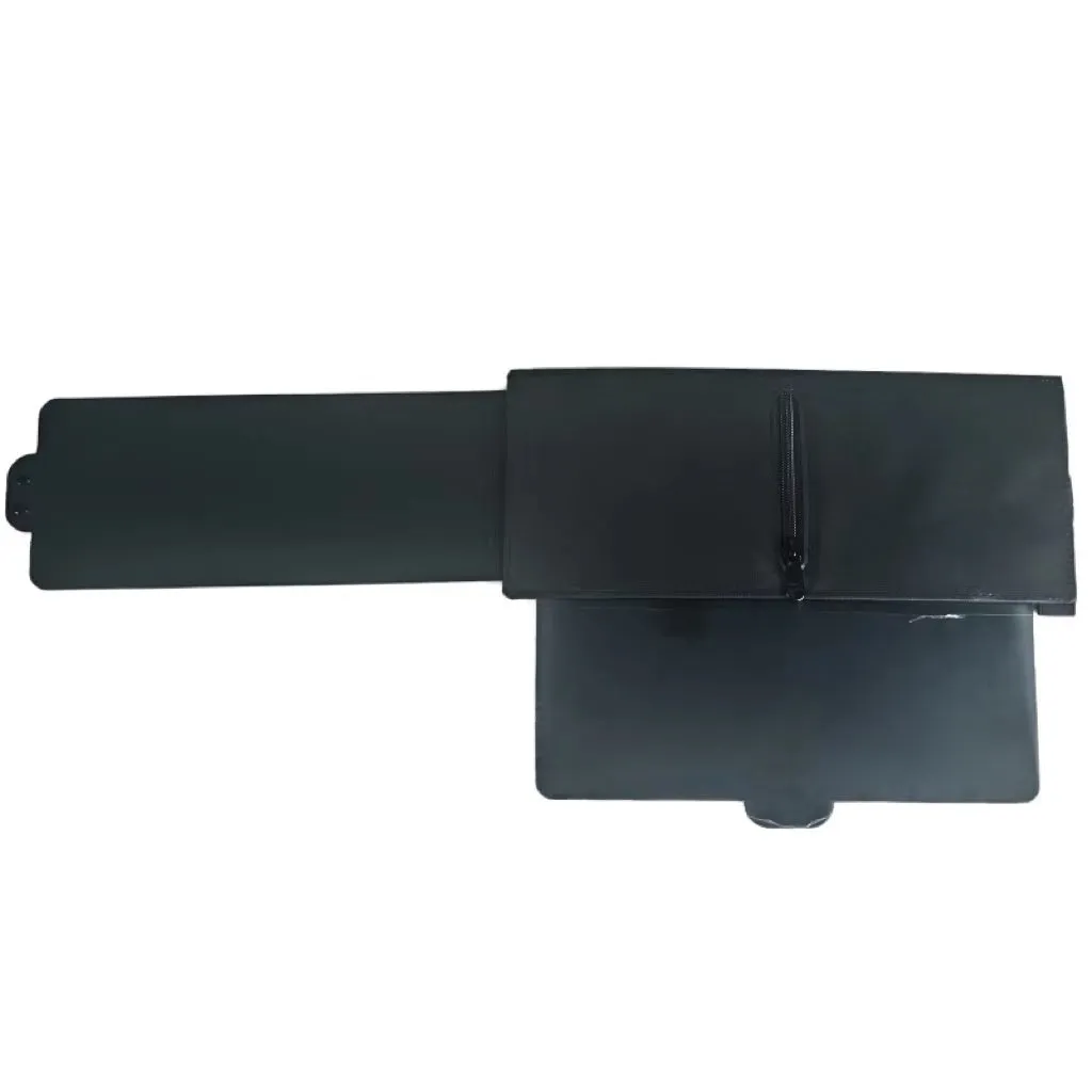 Retractable car sun shade PU leather 31x13cm anti-glare business style solid colour