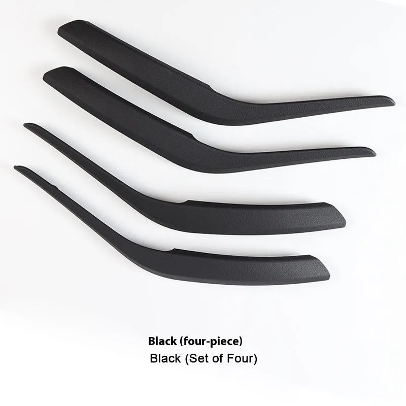 BMW interior carbon fibre pattern black car door handle made of ABS PC for front and rear doors
