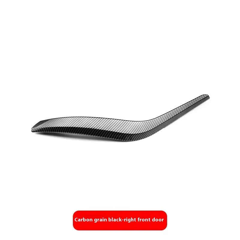 BMW interior carbon fibre pattern black car door handle made of ABS PC for front and rear doors