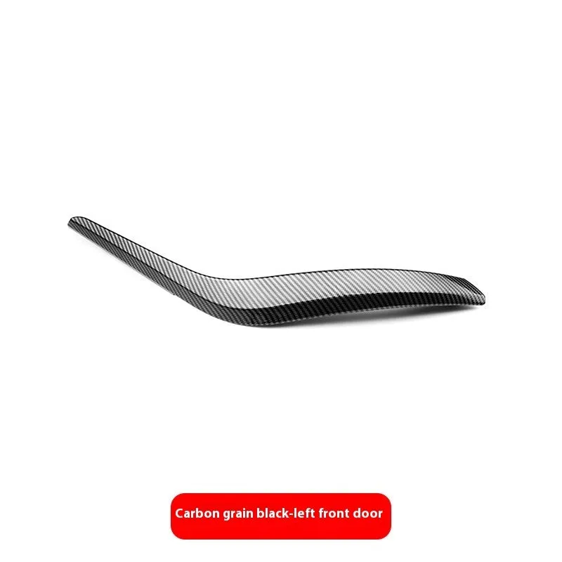 BMW interior carbon fibre pattern black car door handle made of ABS PC for front and rear doors