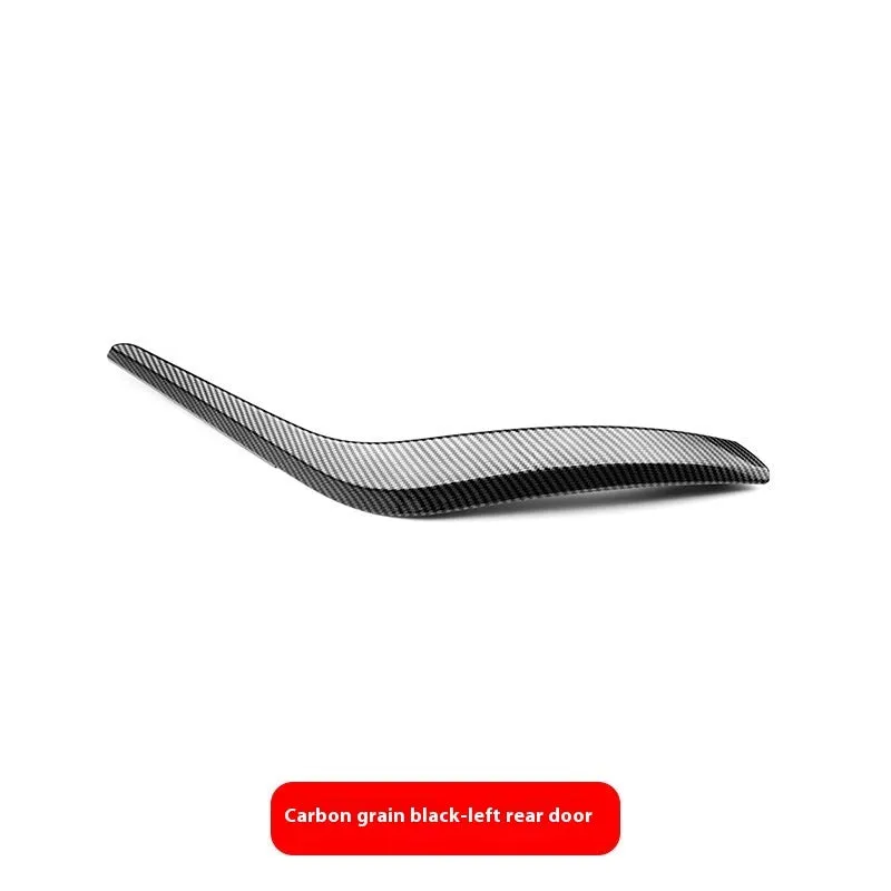 BMW interior carbon fibre pattern black car door handle made of ABS PC for front and rear doors