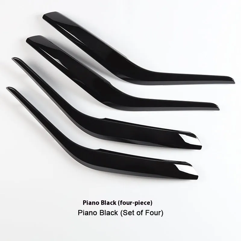 BMW interior carbon fibre pattern black car door handle made of ABS PC for front and rear doors