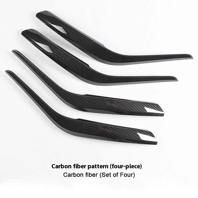 BMW interior carbon fibre pattern black car door handle made of ABS PC for front and rear doors
