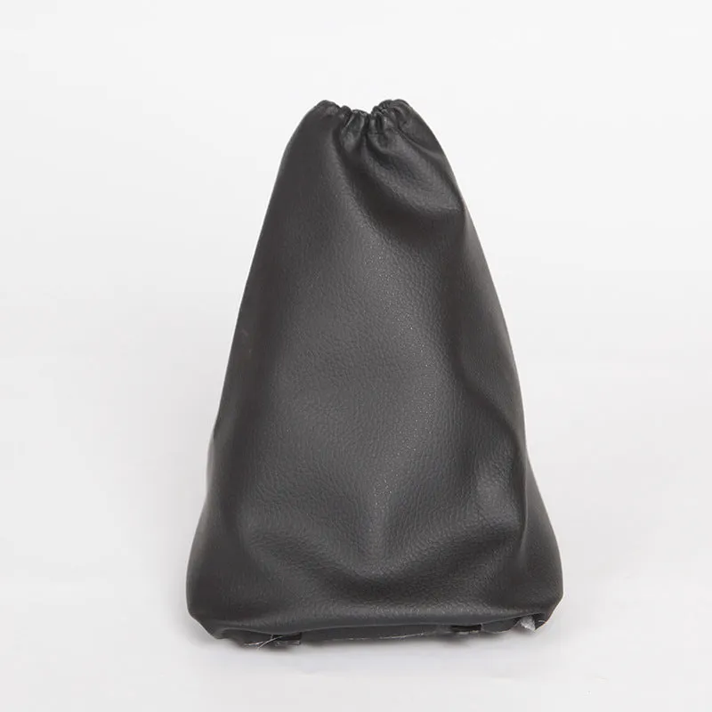 Black leather shift lever cover for Toyota Corolla measuring 15.2cm