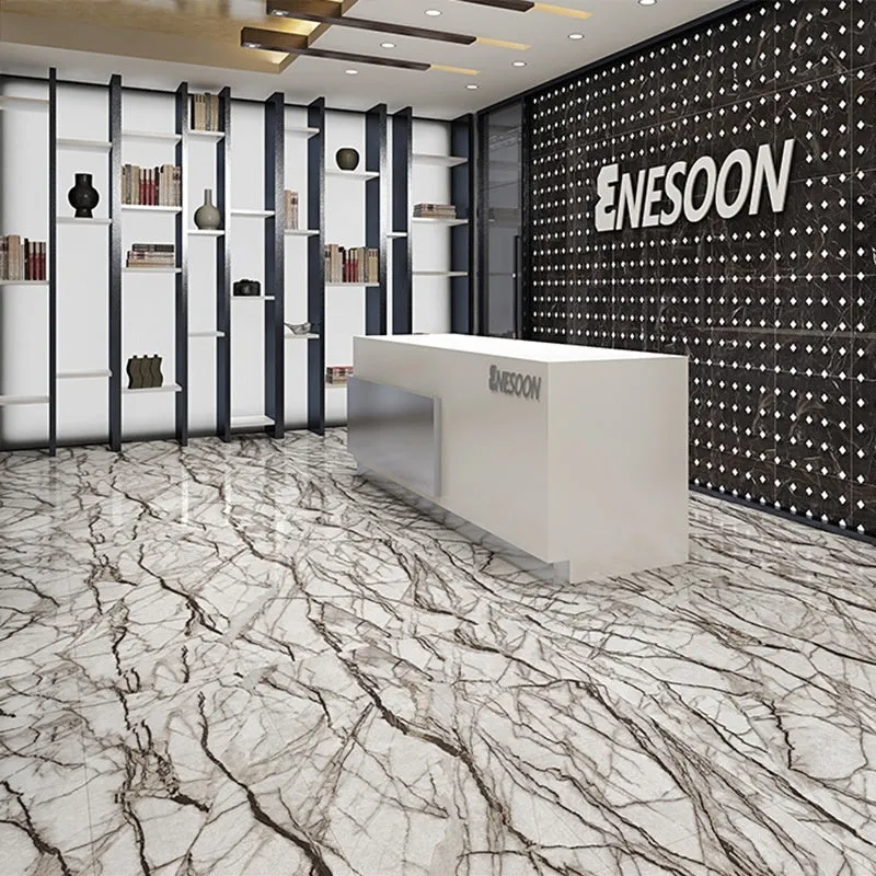 Wear-resistant marble-effect PVC self-adhesive floor sticker, 30cm x 30cm x 1.5mm