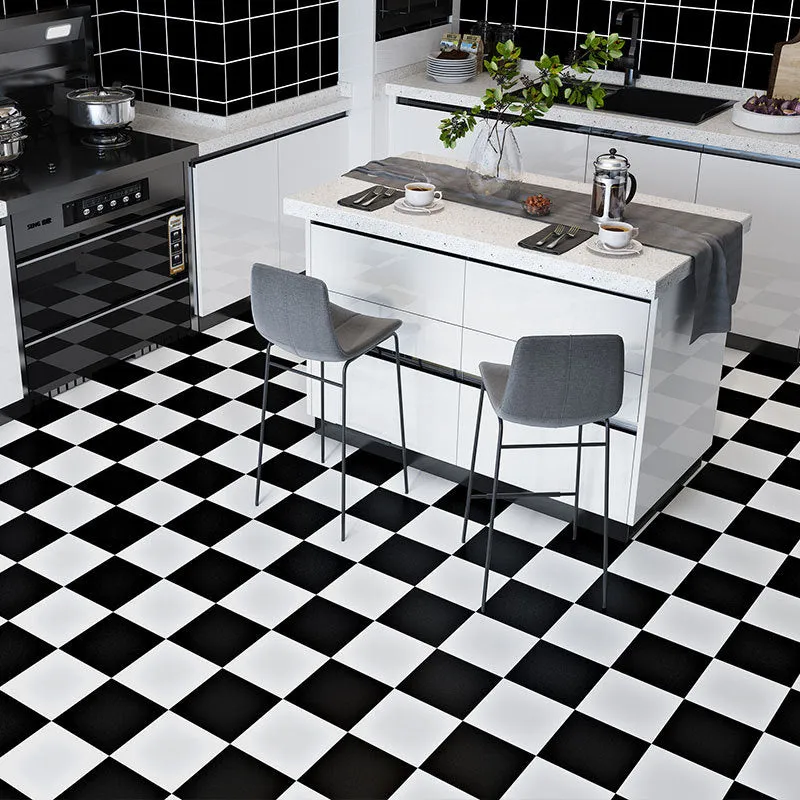 Wear-resistant marble-effect PVC self-adhesive floor sticker, 30cm x 30cm x 1.5mm