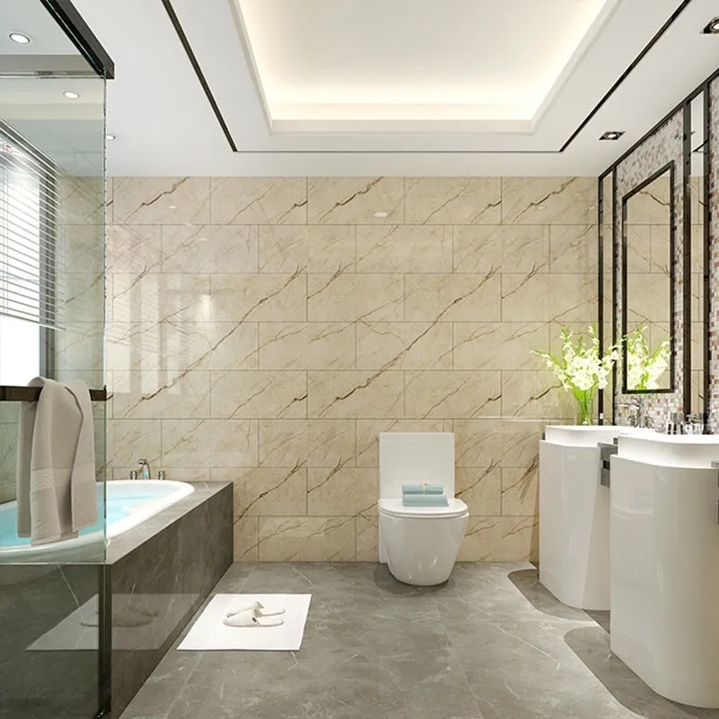 Wear-resistant marble-effect PVC self-adhesive floor sticker, 30cm x 30cm x 1.5mm