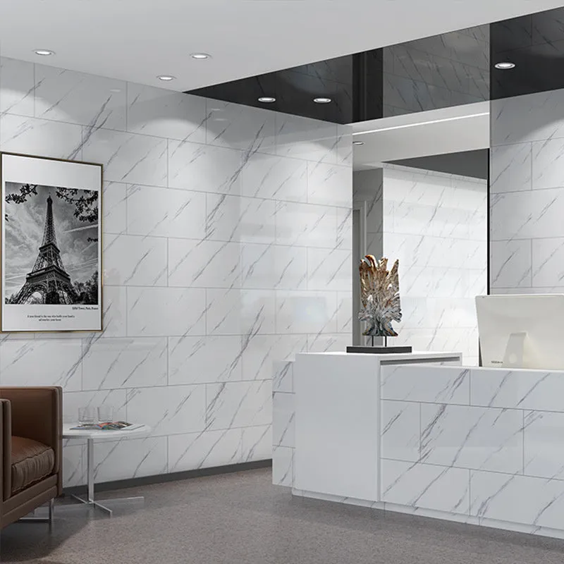 Wear-resistant marble-effect PVC self-adhesive floor sticker, 30cm x 30cm x 1.5mm