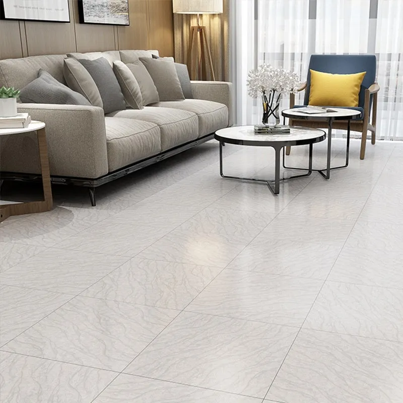 Wear-resistant marble-effect PVC self-adhesive floor sticker, 30cm x 30cm x 1.5mm
