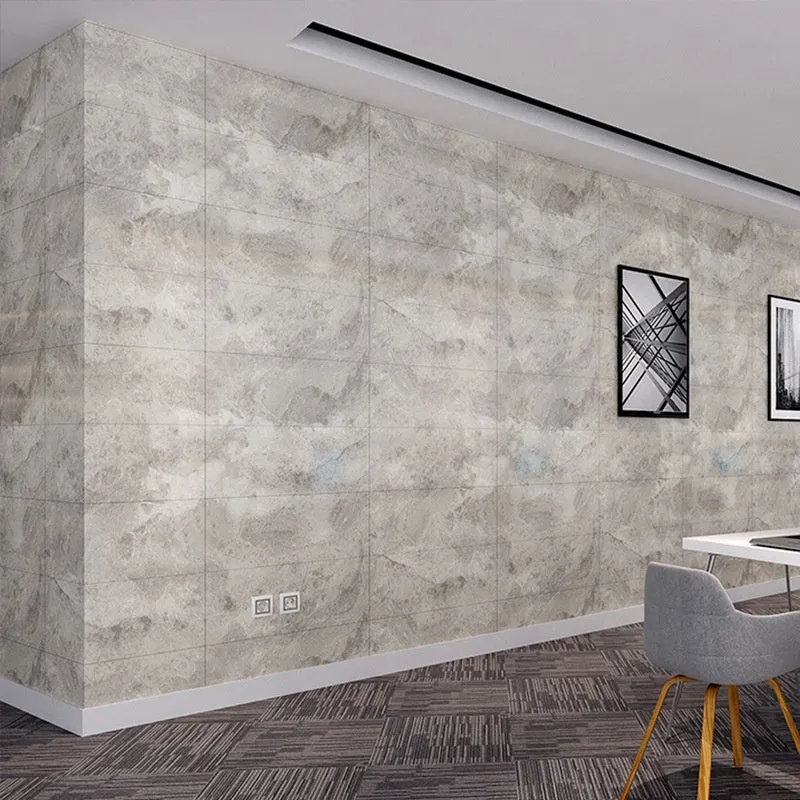 Wear-resistant marble-effect PVC self-adhesive floor sticker, 30cm x 30cm x 1.5mm