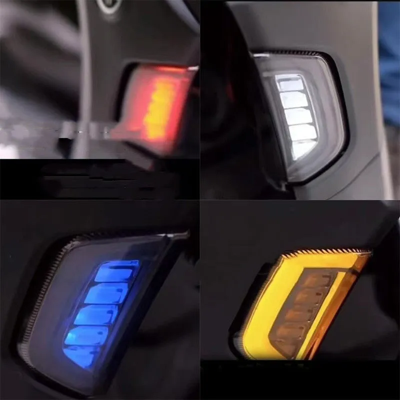 LED turn signal light for Yamaha NMAX155 scooter in blue yellow colour.