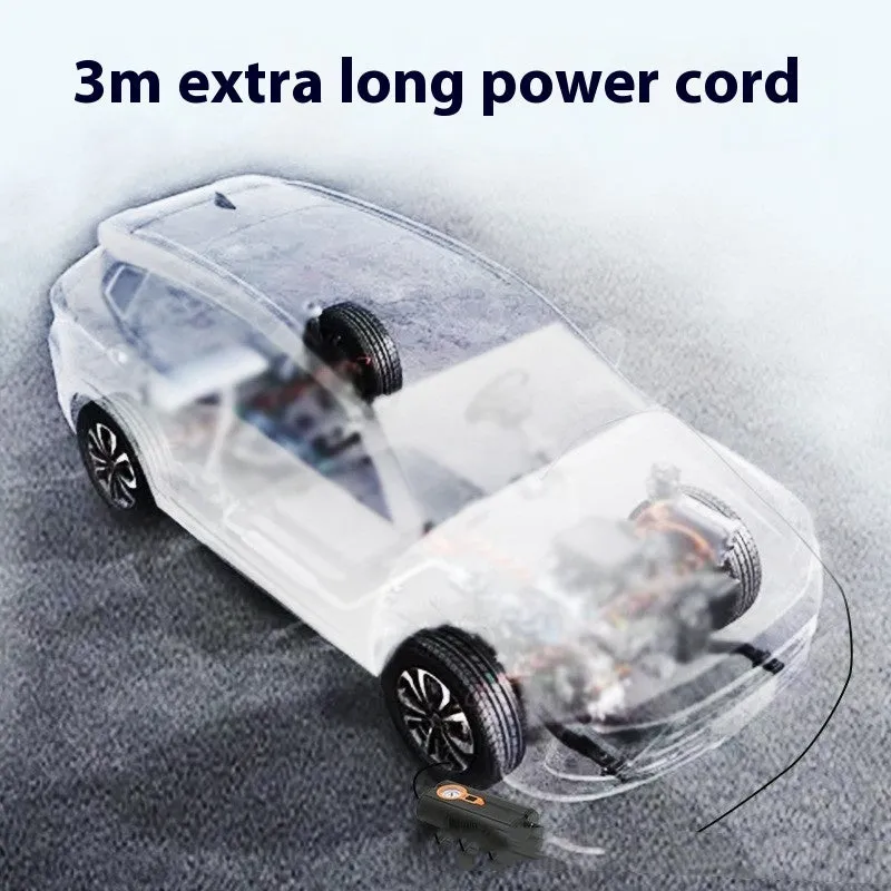 Car portable wireless digital display inflatable air pump with integrated pump for tyre inflation