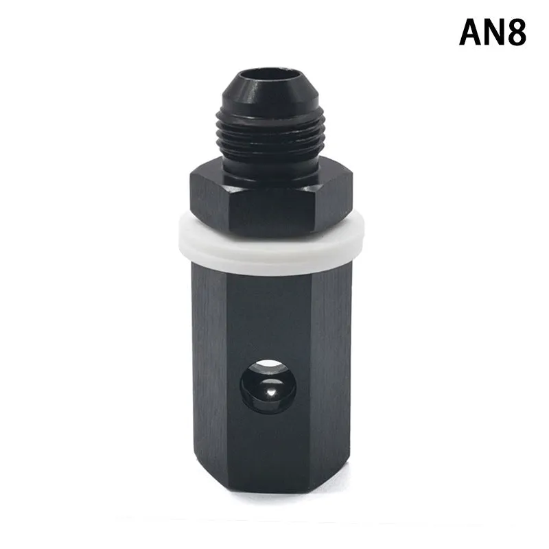Car fuel tank exhaust check valve made of aluminium alloy with AN6 AN8 AN10 fitting options for universal automotive use