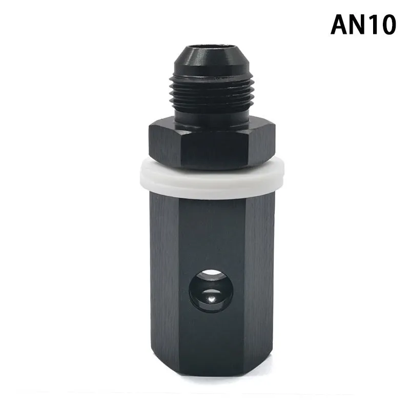 Car fuel tank exhaust check valve made of aluminium alloy with AN6 AN8 AN10 fitting options for universal automotive use