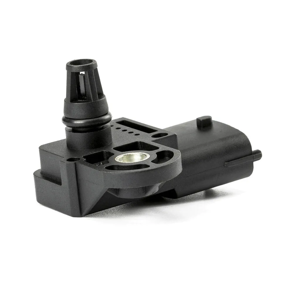 Black intake manifold pressure sensor model 0281002576 with electrical connector