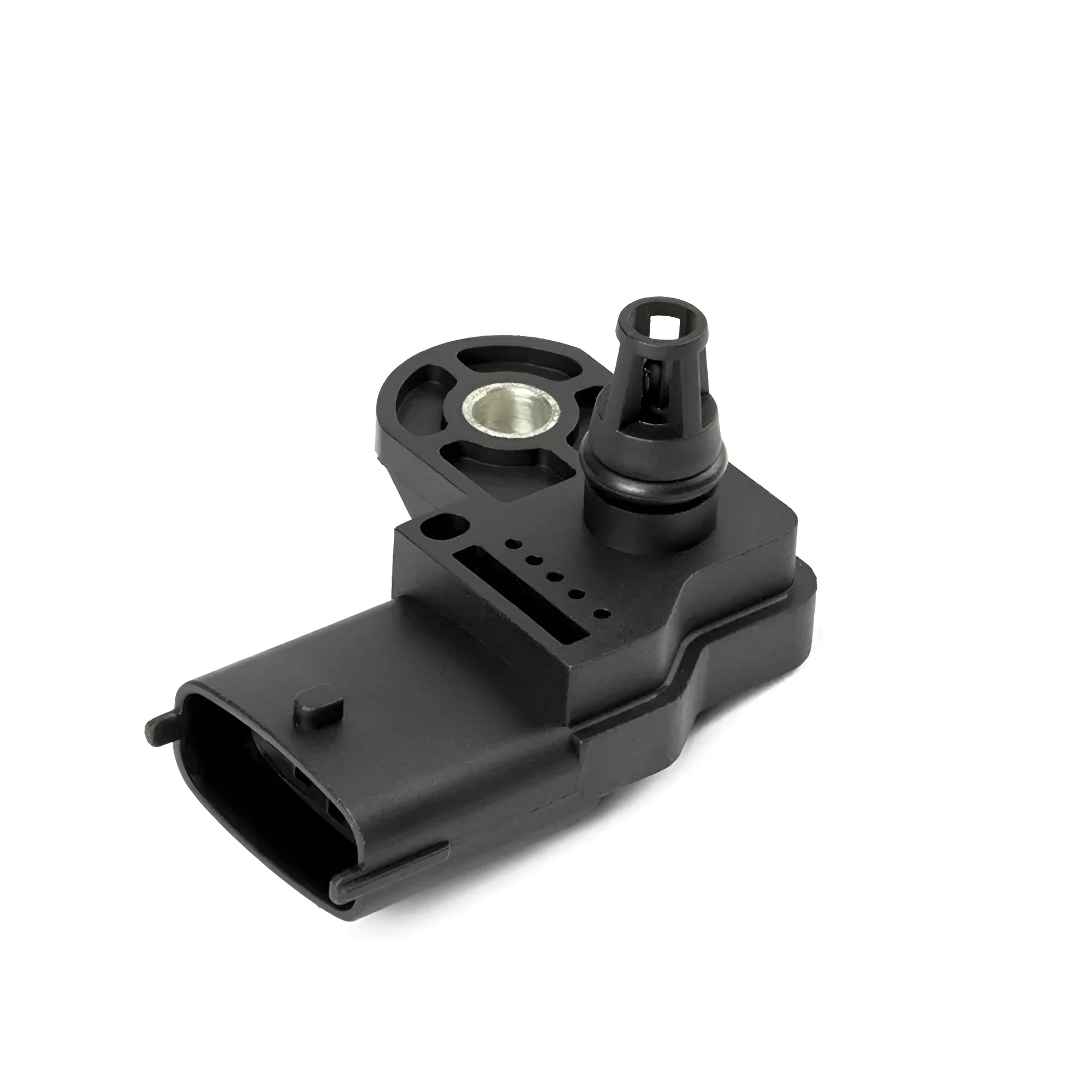 Black intake manifold pressure sensor model 0281002576 with electrical connector