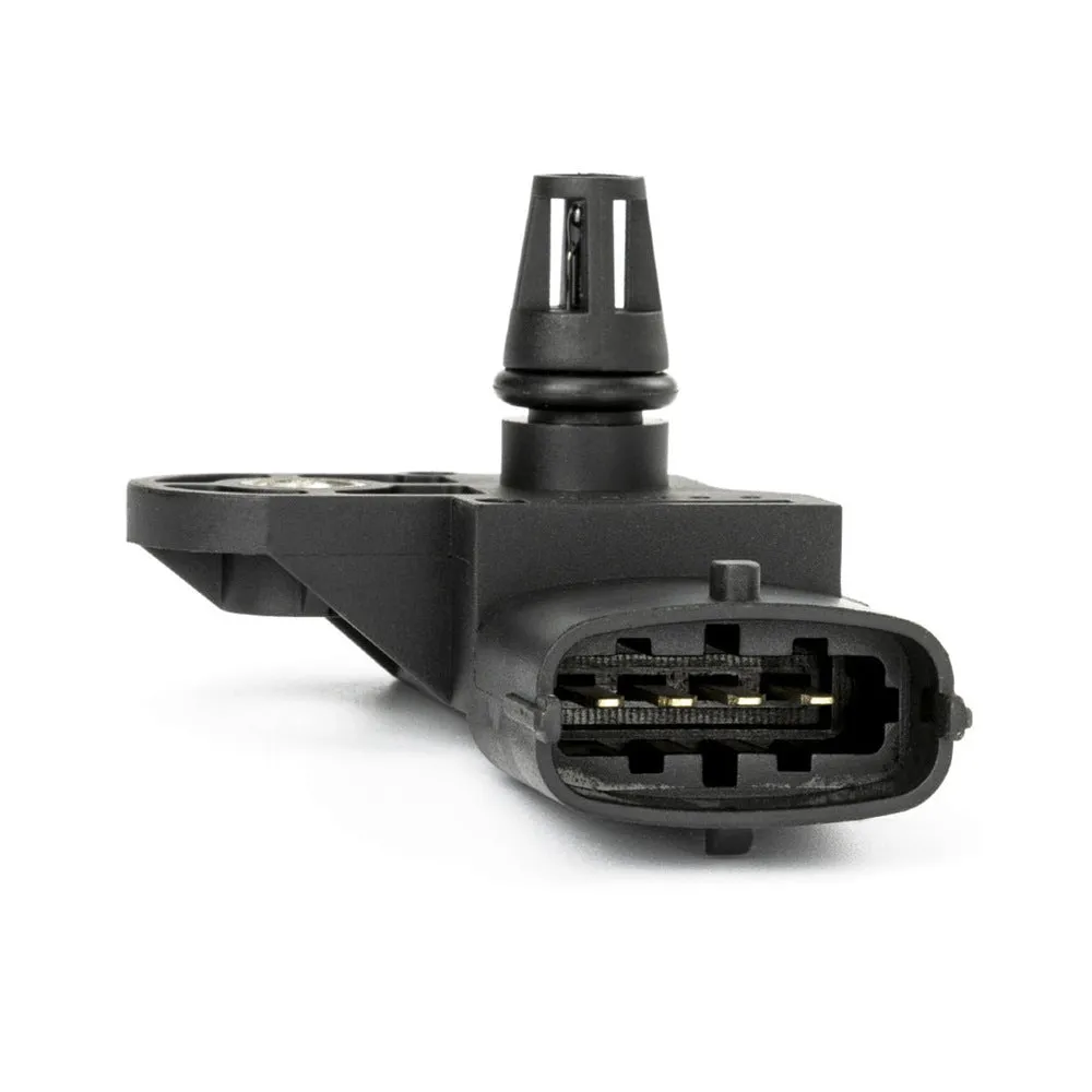 Black intake manifold pressure sensor model 0281002576 with electrical connector