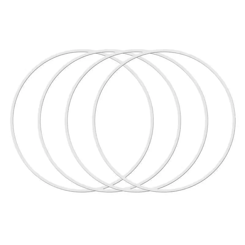 Set of four 18-inch car wheel hub guard circles in assorted colours showing scratch-resistant rim protection rings
