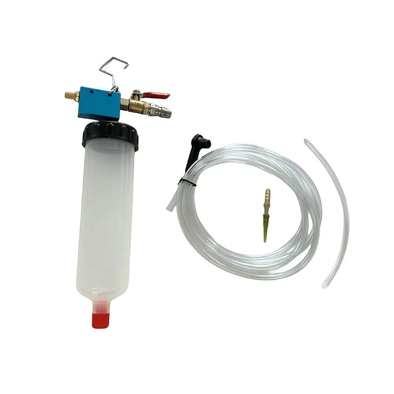 300cc dark blue PP brake fluid replacement tool with connector and pipe for vehicle maintenance