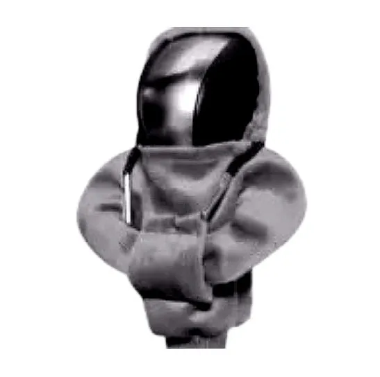 Cloth gear shift knob hoodie cover in various colours for manual and automatic cars