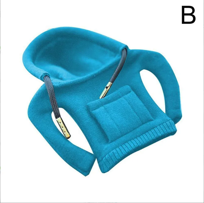 Cloth gear shift knob hoodie cover in various colours for manual and automatic cars