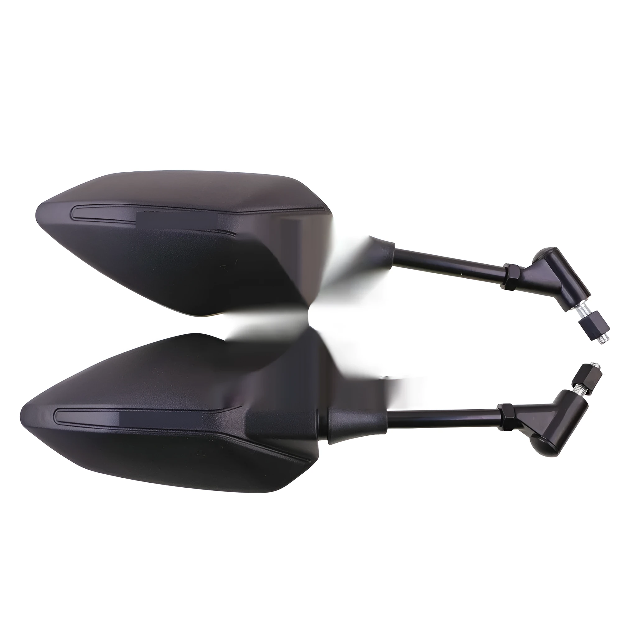 Black cross-border four-wheel ATV rearview mirror with ABS cover and chrome-plated mirror surface