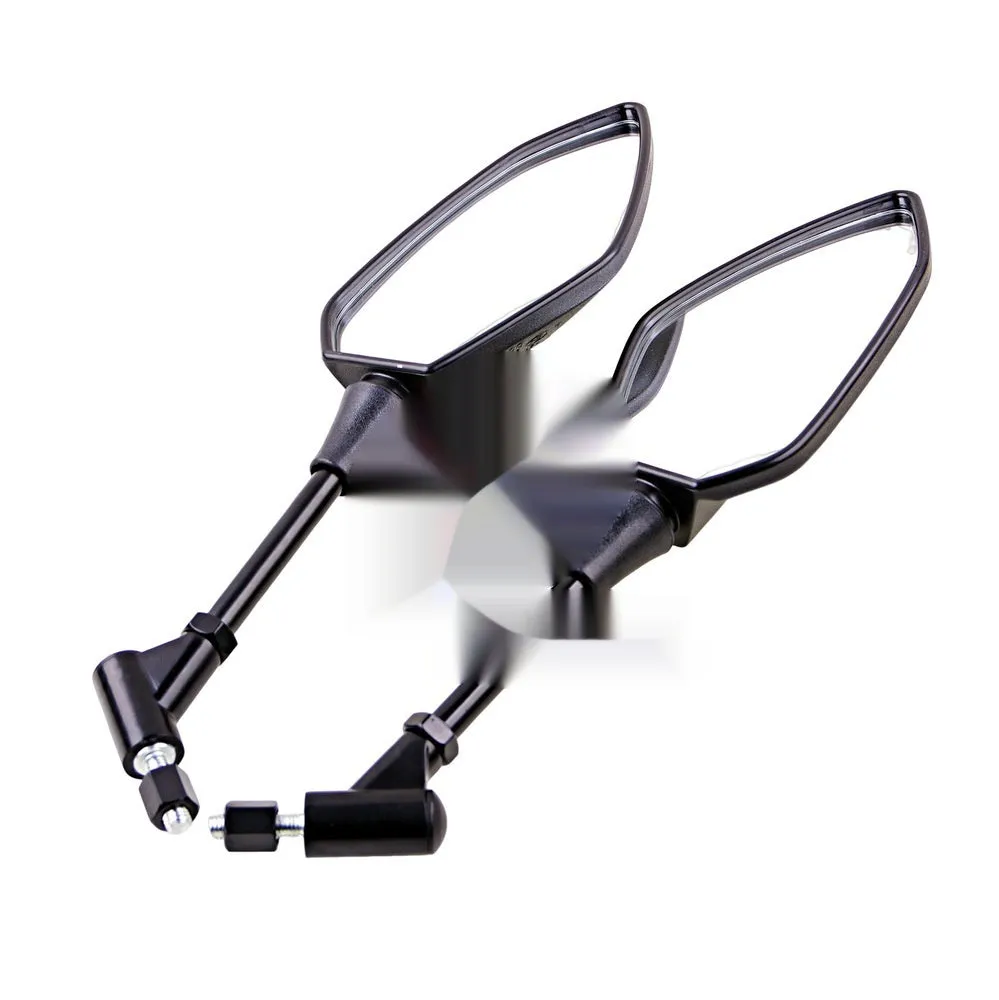 Black cross-border four-wheel ATV rearview mirror with ABS cover and chrome-plated mirror surface