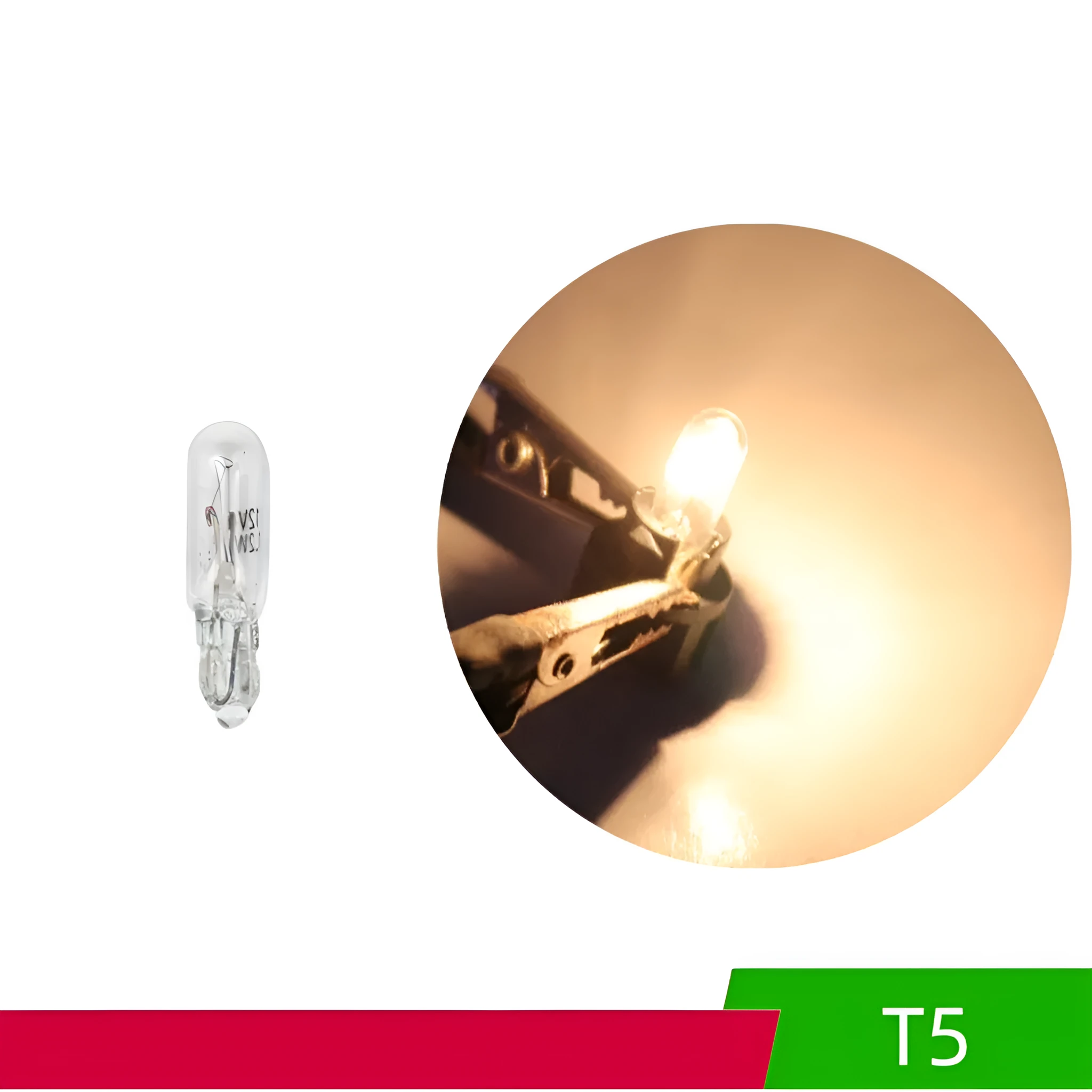 T5 T10 T13 T15 5W quartz glass car bubble brake bulb for 12V 24V vehicle instrument lighting
