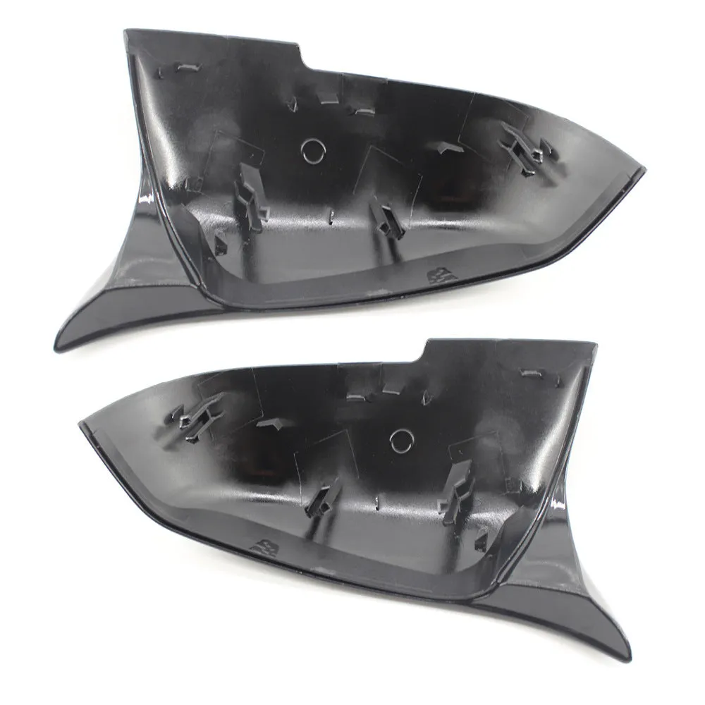 Modified horn rear-view mirror shell for BMW 3 Series and 4 Series in paint bright black