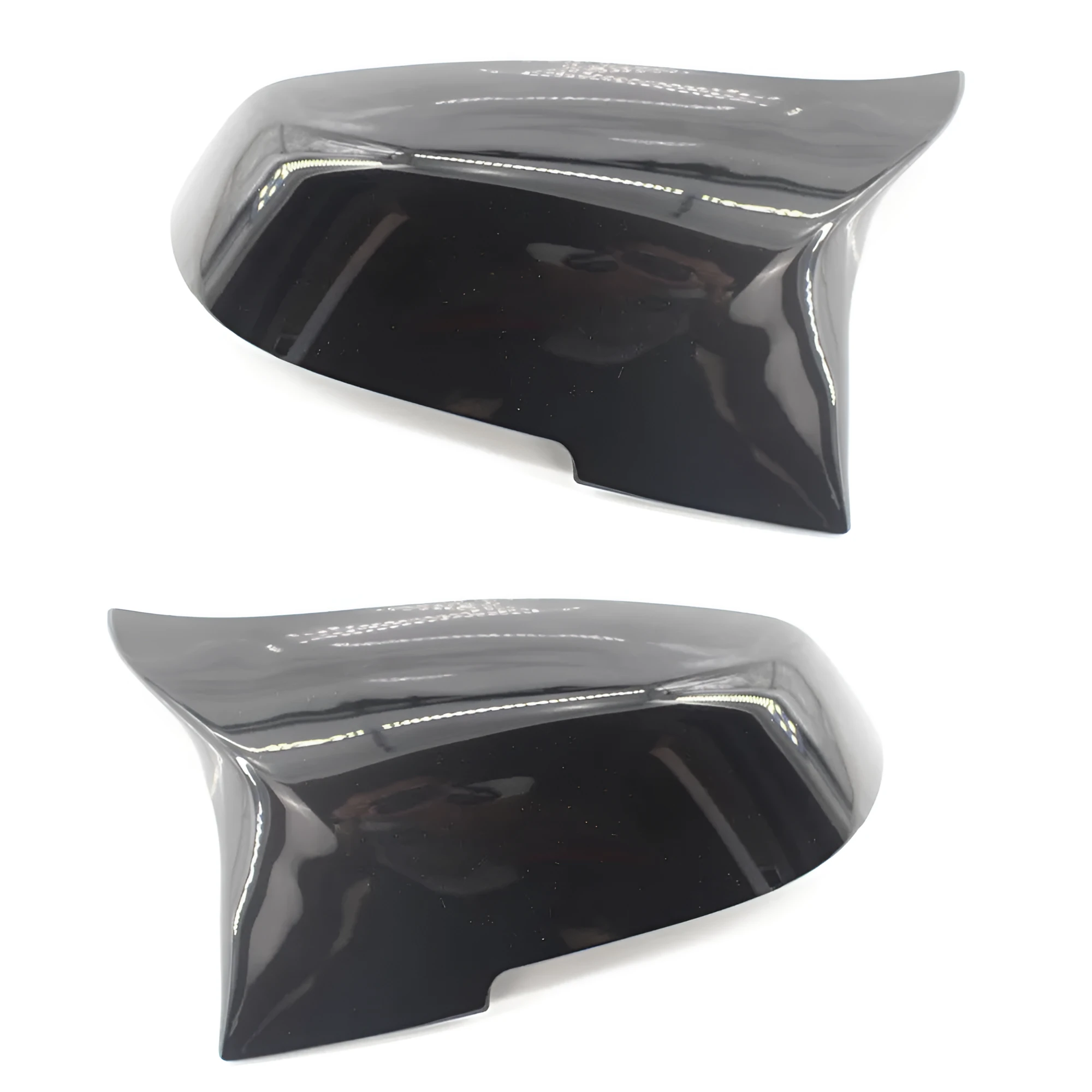 Modified horn rear-view mirror shell for BMW 3 Series and 4 Series in paint bright black