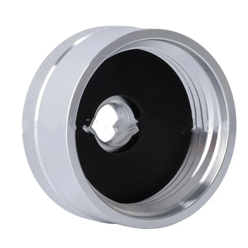Silver aluminium alloy Yamaha refuelling tool engine cap by Baze with anti-corrosion finish