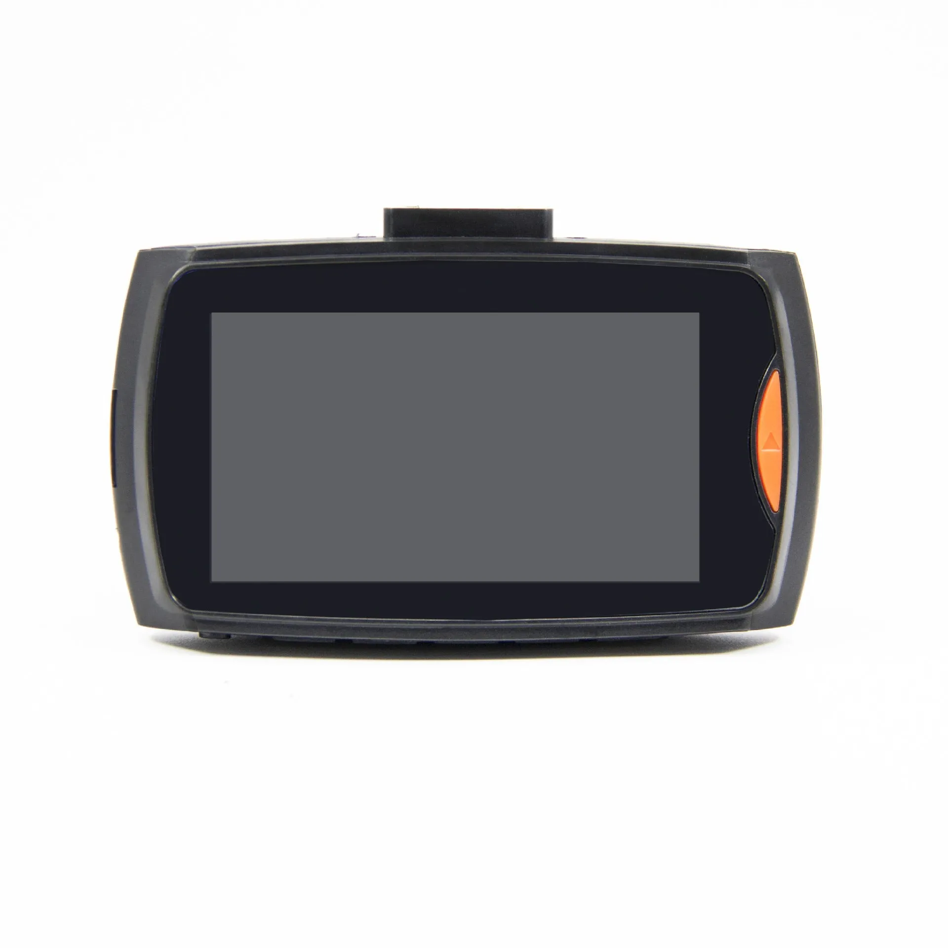 Car DVR dual camera system mounted on windscreen showing front and rear recording capability