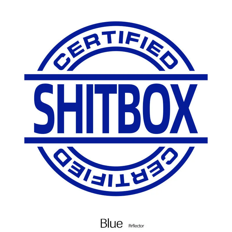 13x12cm creative vinyl car sticker in multiple colour options on a vehicle body panel.