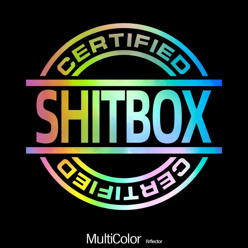 13x12cm creative vinyl car sticker in multiple colour options on a vehicle body panel.