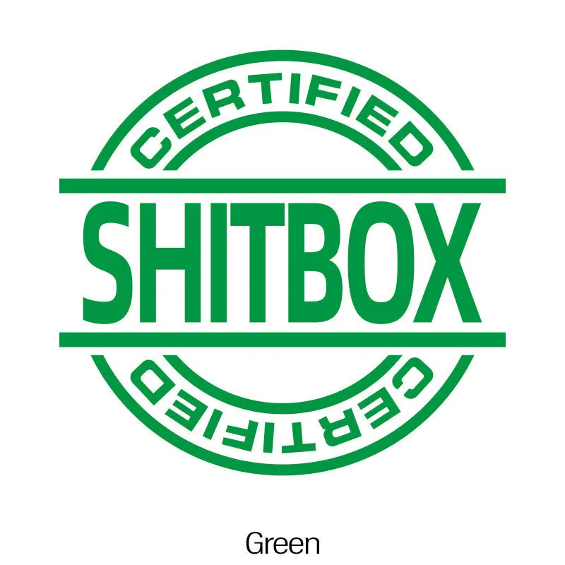 13x12cm creative vinyl car sticker in multiple colour options on a vehicle body panel.