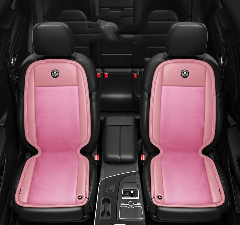Graphene 12V seat heating pad for car in Tech Blue colour with plush surface and memory foam filling