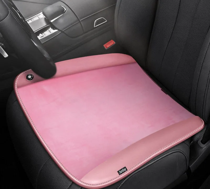 Graphene 12V seat heating pad for car in Tech Blue colour with plush surface and memory foam filling