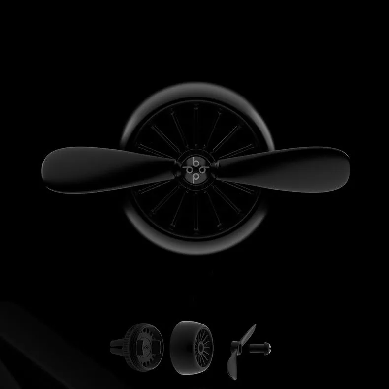 Air Force No2 car fragrance air outlet perfume pendant in black PP material with cartoon shape