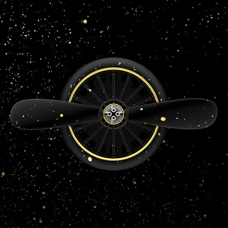 Air Force No2 car fragrance air outlet perfume pendant in black PP material with cartoon shape
