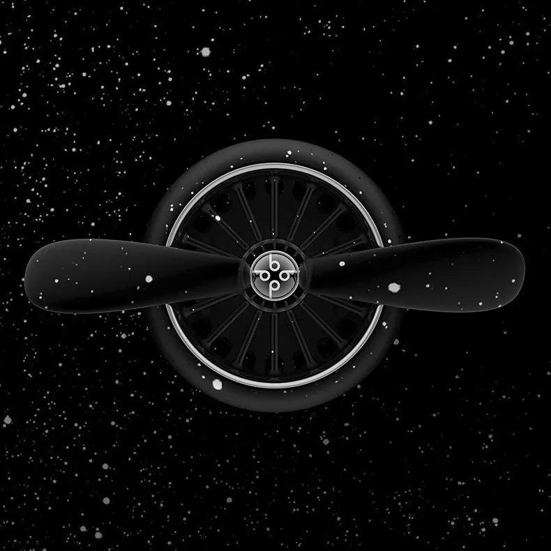 Air Force No2 car fragrance air outlet perfume pendant in black PP material with cartoon shape