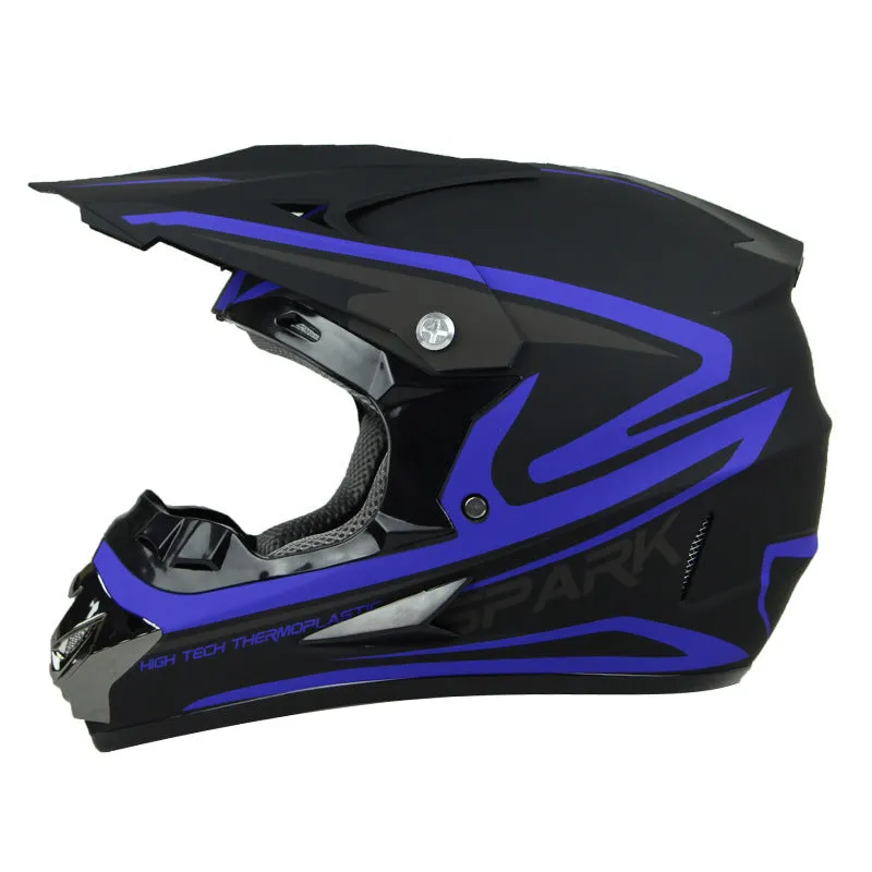 ABS off-road helmet in Asian size M, colour Asian Blue, for cross-country and mountain bike riding