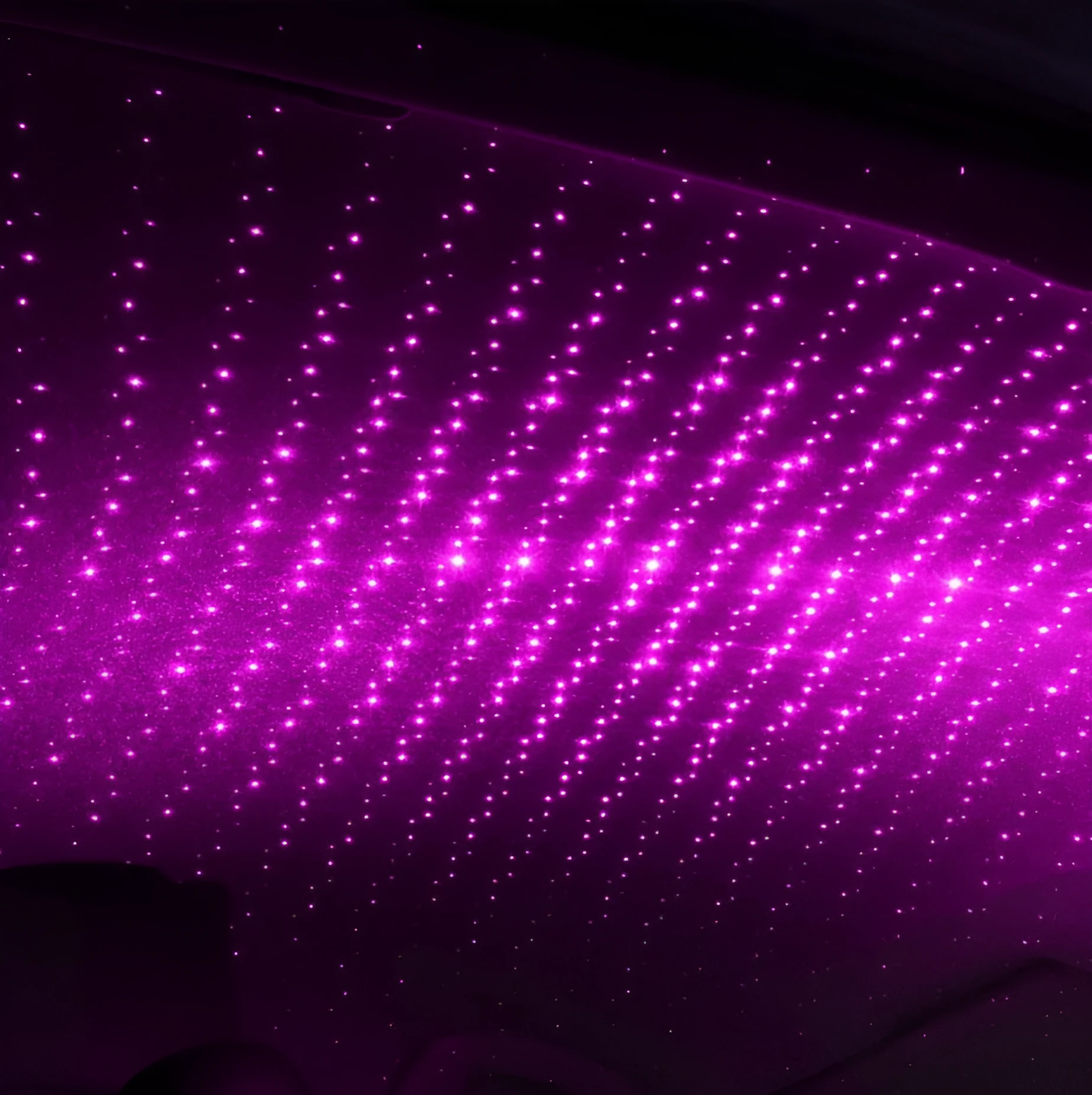 USB star laser projection lights for car interior atmosphere decoration with multiple colour options and style settings