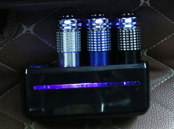 Car air purifier ionizer negative ion oxygen bar universal fit 8x1.8cm ABS available in blue red silver black