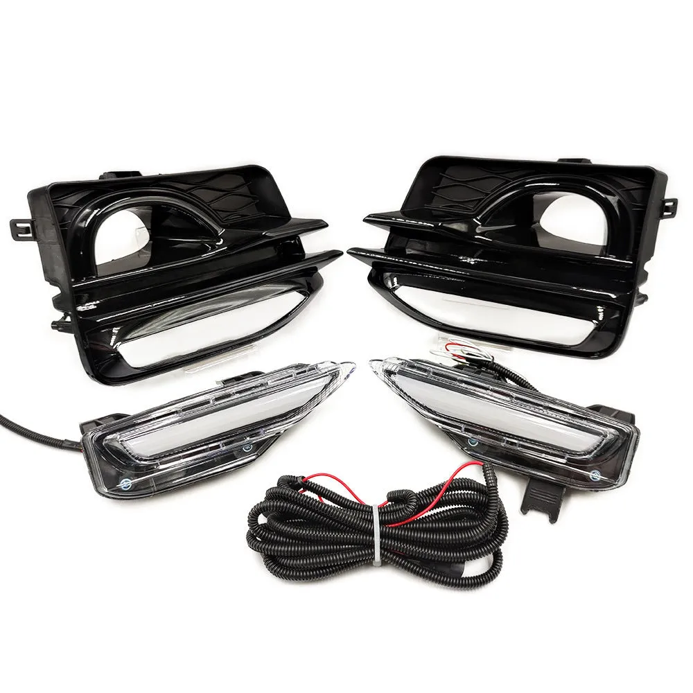 Infiniti Q50 Q70 front bumper LED daytime running lamp and turn signal light assembly