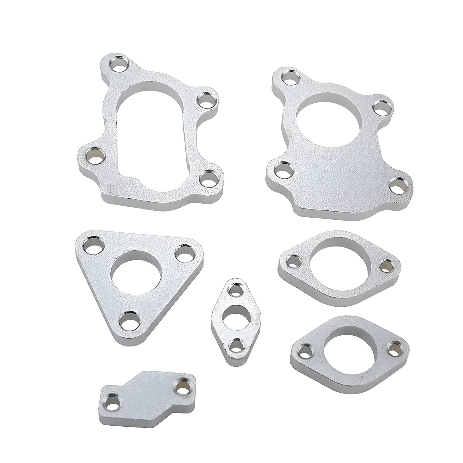 Seven-piece turbocharger turbine flange set made from low carbon steel for Sinosteel RHB31 VZ21, net weight 900g per piece